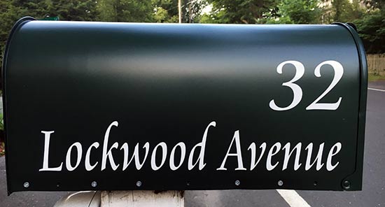 Custom Vinyl Mailbox Lettering Custom Vinyl Mailbox Lettering