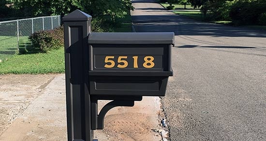 Custom Vinyl Mailbox Number Custom Vinyl Mailbox Number