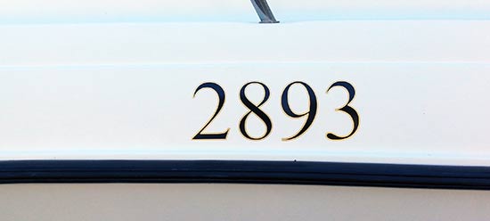 Custom Vinyl Boat Registration Numbers Custom Vinyl Boat Registration Numbers