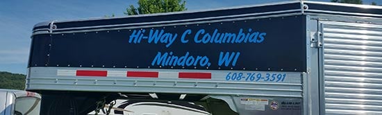 Custom Vinyl Lettering For Livestock Trailer Custom Vinyl Lettering For Livestock Trailer