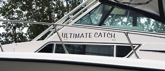 Custom Vinyl Boat Lettering Custom Vinyl Boat Lettering