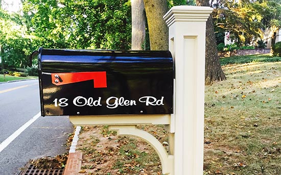 Custom Vinyl Mailbox Lettering Custom Vinyl Mailbox Lettering