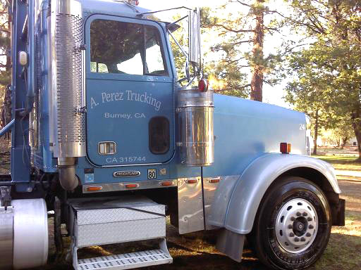 Vinyl lettering on semi Vinyl lettering on semi