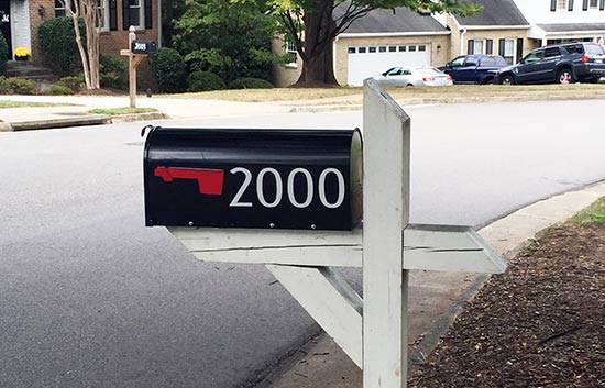 Custom Vinyl Mailbox Numbers Custom Vinyl Mailbox Numbers