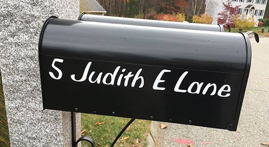 Custom Vinyl Mailbox Number And Name Custom Vinyl Mailbox Number And Name