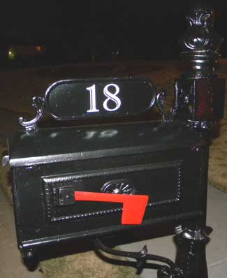 Mailbox lettering Mailbox lettering