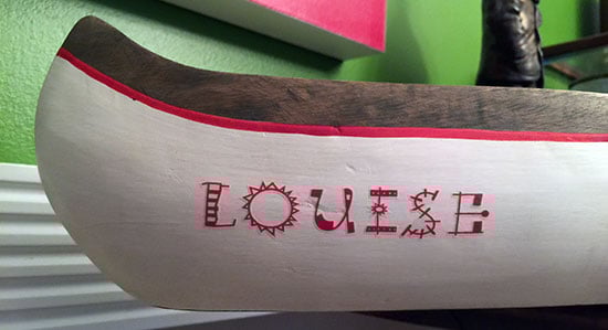 Custom Vinyl Decal For Replica Canoe Custom Vinyl Decal For Replica Canoe