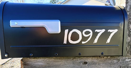Custom Vinyl Mailbox Numbers Custom Vinyl Mailbox Numbers