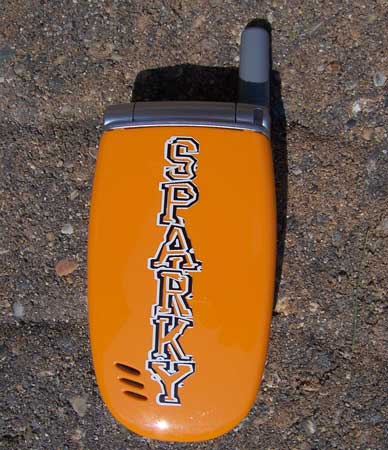 Custom Lettering on a Cell Phone Custom Lettering on a Cell Phone
