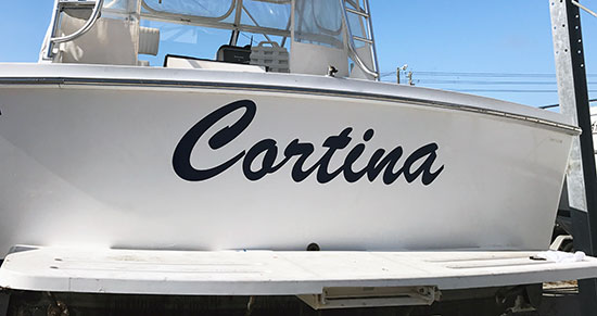 Custom Vinyl Lettering For Boat Name Custom Vinyl Lettering For Boat Name