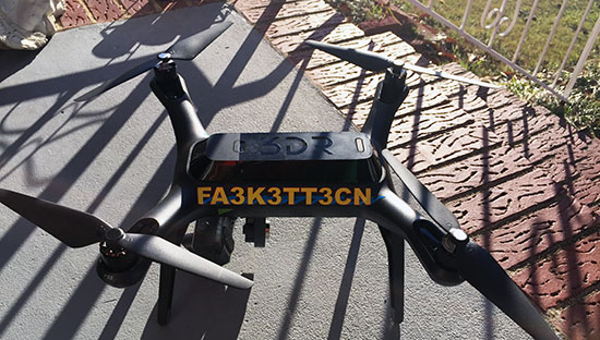 Custom Vinyl Lettering For Drone Regisration Custom Vinyl Lettering For Drone Regisration