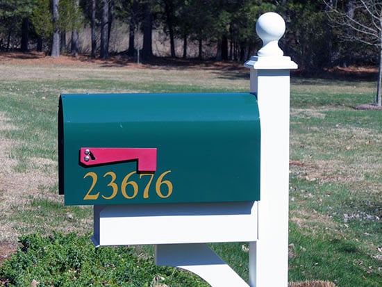 Custom Vinyl Mailbox Numbers Custom Vinyl Mailbox Numbers