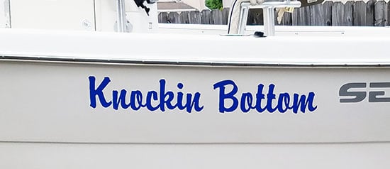 Custom Vinyl Boat Lettering Custom Vinyl Boat Lettering