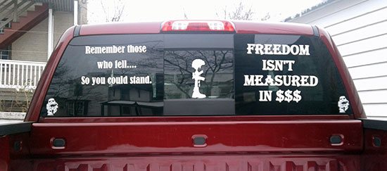 Custom Vinyl Truck Window Decals Custom Vinyl Truck Window Decals