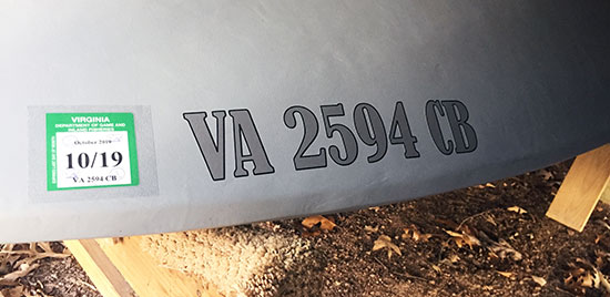 Custom Vinyl Boat Registration Custom Vinyl Boat Registration