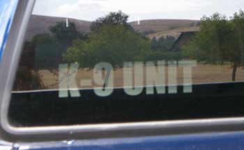 Pickup Window Lettering Pickup Window Lettering