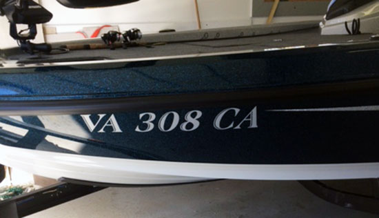 Custom Vinyl Boat Registration Numbers Custom Vinyl Boat Registration Numbers