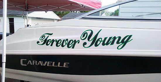 Custom Vinyl Boat Name Custom Vinyl Boat Name
