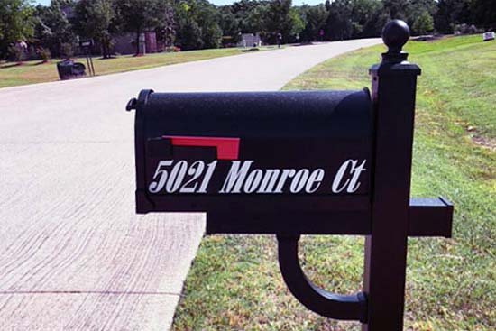 Custom Vinyl Lettering For Mailbox Custom Vinyl Lettering For Mailbox
