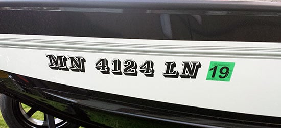 Custom Vinyl Boat Registration Numbers Custom Vinyl Boat Registration Numbers