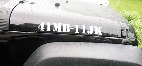 Custom Vinyl Lettering For Jeep Custom Vinyl Lettering For Jeep