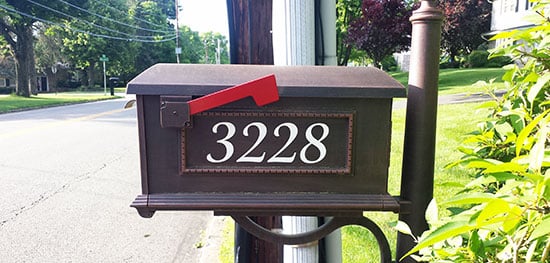 Custom Vinyl Mailbox Numbers Custom Vinyl Mailbox Numbers