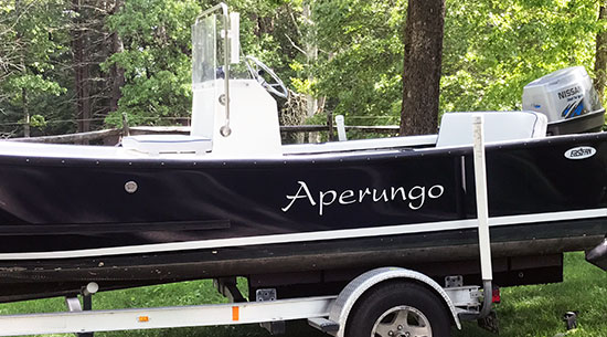 Custom Vinyl Boat Name Custom Vinyl Boat Name