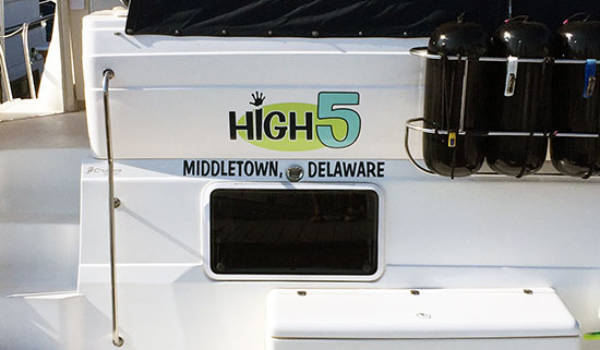 Custom Vinyl Boat Name Custom Vinyl Boat Name