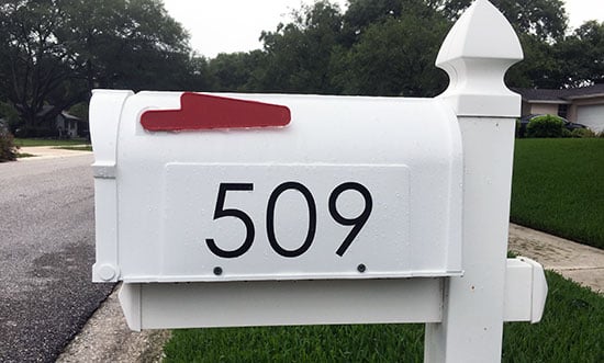 Custom Vinyl Mailbox Number Custom Vinyl Mailbox Number