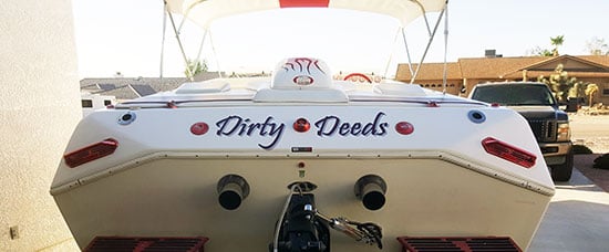 Custom Vinyl Boat Name Custom Vinyl Boat Name