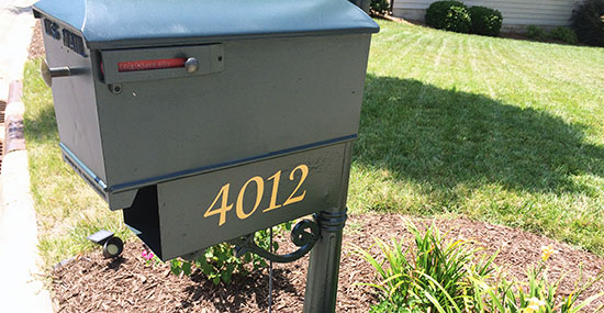 Custom Vinyl Mailbox Numbers Custom Vinyl Mailbox Numbers