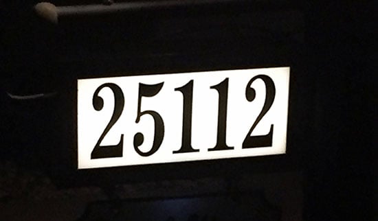 Custom Vinyl Stencil For Mailbox Numbers Custom Vinyl Stencil For Mailbox Numbers