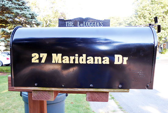 Custom Vinyl Mailbox Address Custom Vinyl Mailbox Address