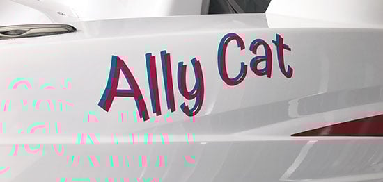 Custom Vinyl Boat Name Custom Vinyl Boat Name