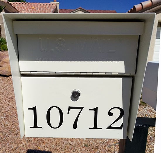 Custom Vinyl Mailbox Numbers Custom Vinyl Mailbox Numbers