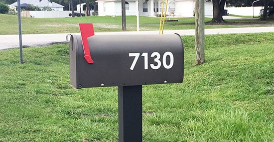 Custom Vinyl Mailbox Numbers Custom Vinyl Mailbox Numbers
