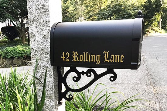 Custom Vinyl Mailbox Lettering Custom Vinyl Mailbox Lettering