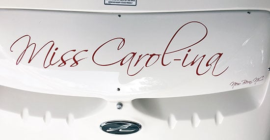 Custom Vinyl Lettering For Boat Name Custom Vinyl Lettering For Boat Name