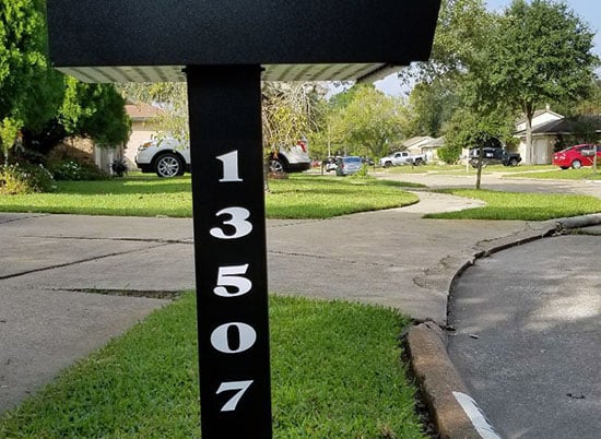 Custom Vinyl Numbers For Mailbox Post Custom Vinyl Numbers For Mailbox Post