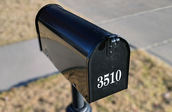 Custom Vinyl Mailbox Numbers Custom Vinyl Mailbox Numbers