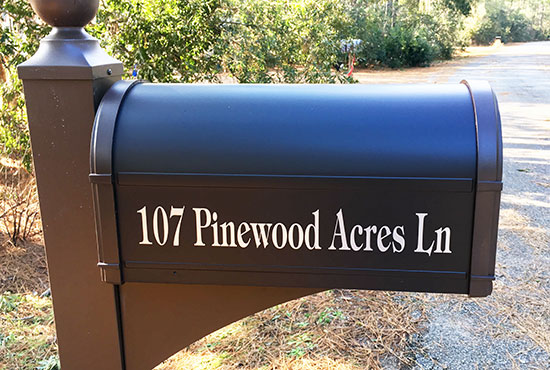 Custom Vinyl Lettering For Mailbox Custom Vinyl Lettering For Mailbox