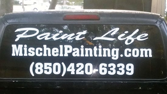 Custom Vinyl Winow Lettering For Work Vehicle Custom Vinyl Winow Lettering For Work Vehicle