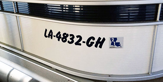Custom Vinyl Boat Registration Numbers Custom Vinyl Boat Registration Numbers