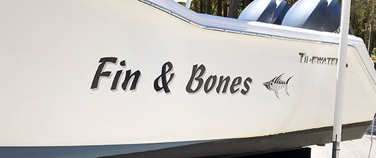 Custom Vinyl Boat Name Custom Vinyl Boat Name