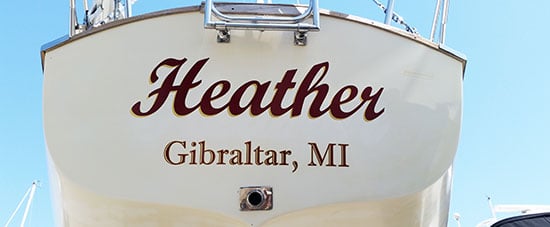 Custom Vinyl Lettering For Boat Name Custom Vinyl Lettering For Boat Name