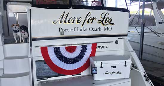 Boat name lettering Boat name lettering