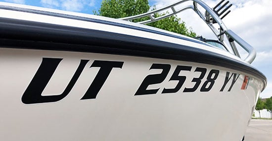 Custom Vinyl Lettering For Boat Registration Custom Vinyl Lettering For Boat Registration