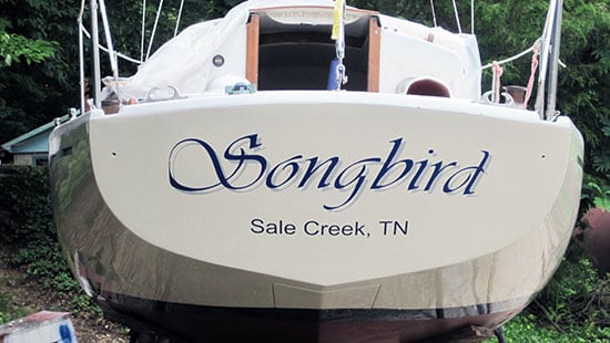 Custom Vinyl Boat Name Custom Vinyl Boat Name