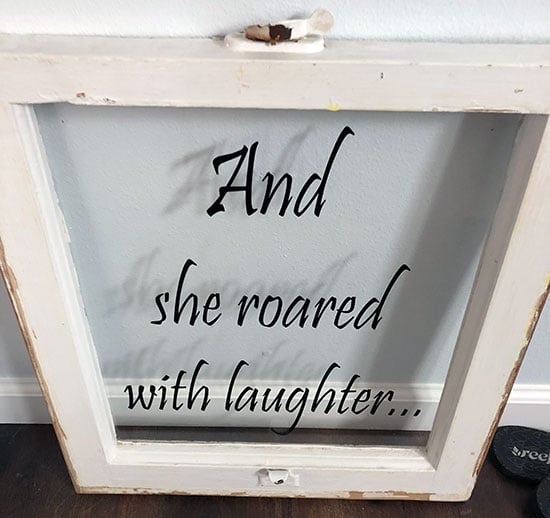 Submitted by: Kasey, Tampa, FL - Font used: Pristina Custom Vinyl Lettering For Window