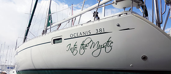 Custom Vinyl Boat Name Custom Vinyl Boat Name